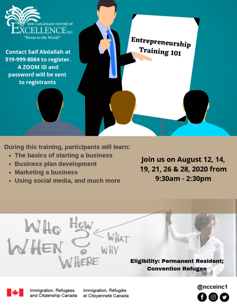 Entrepreneurship Training 101 (Adults And Youth) – 2 Sessions - New ...