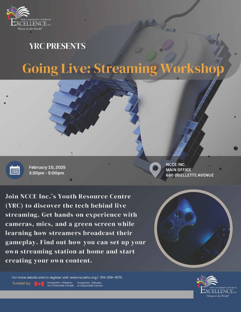 Going Live Streaming Workshop Flyer