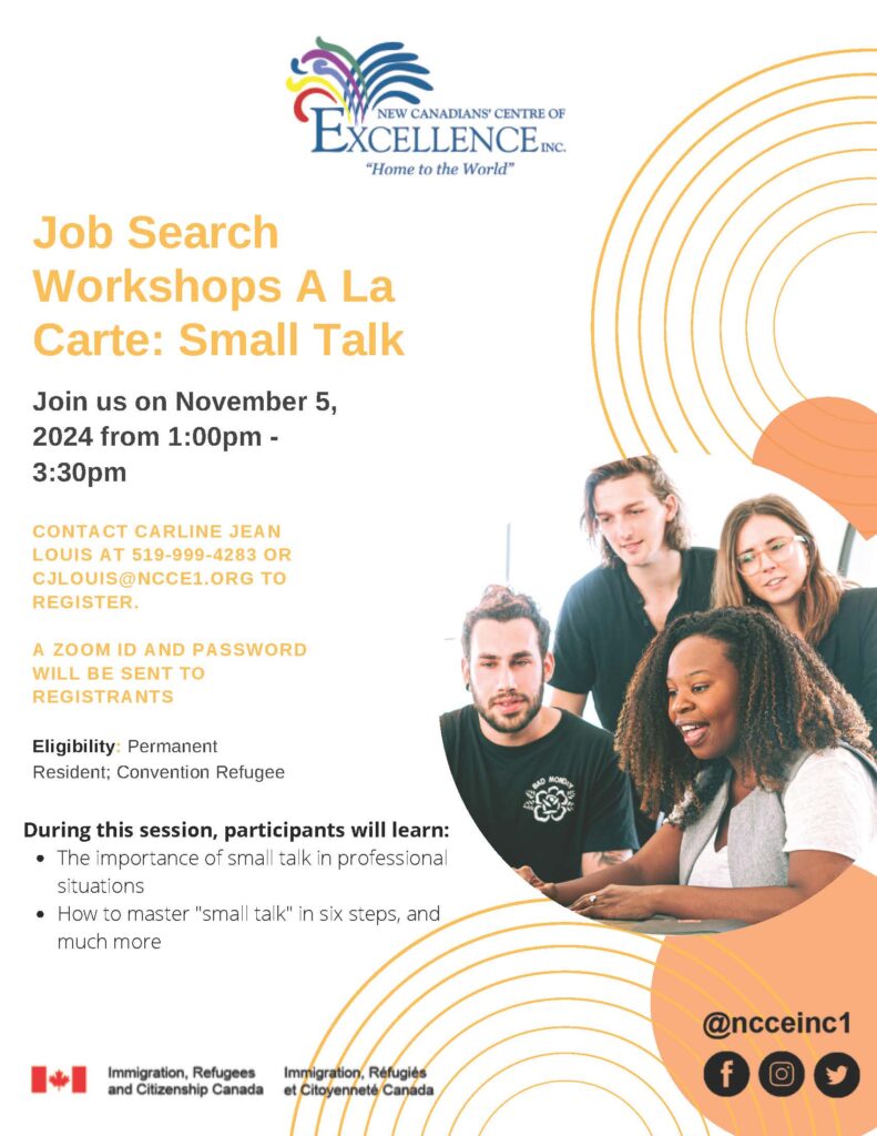 Job Search Workshops A La Carte: Small Talk