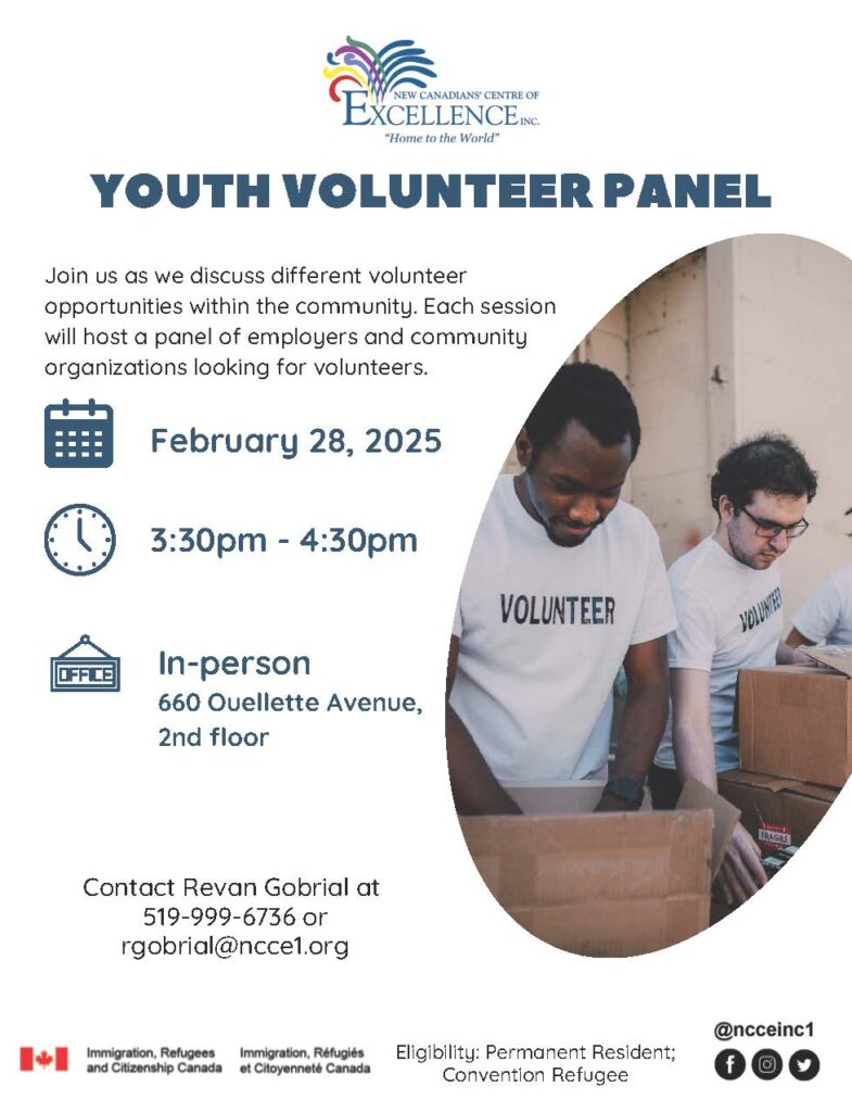 Youth volunteer panel