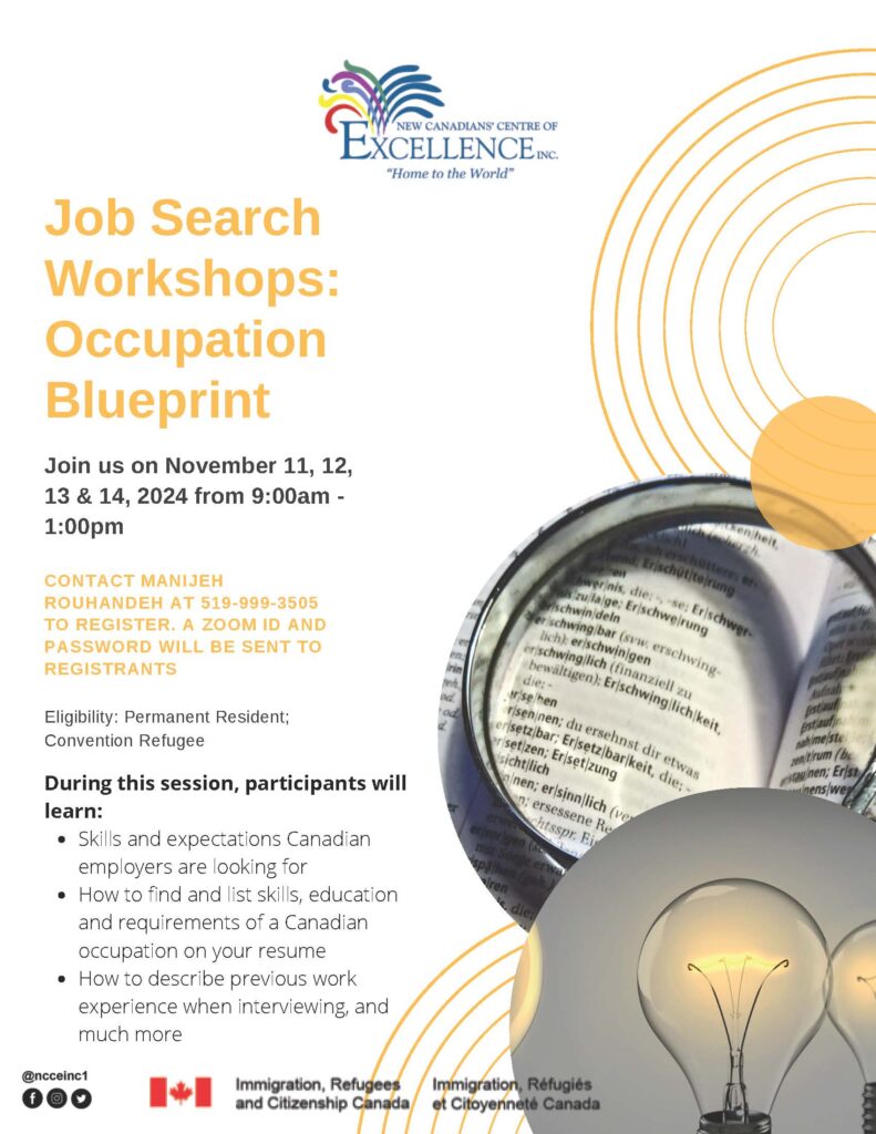 Job Search Workshops: Occupation Blueprint