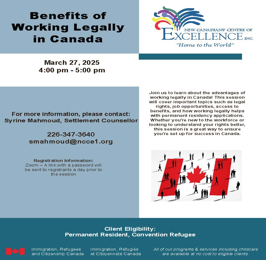 benefits of working legally in canada